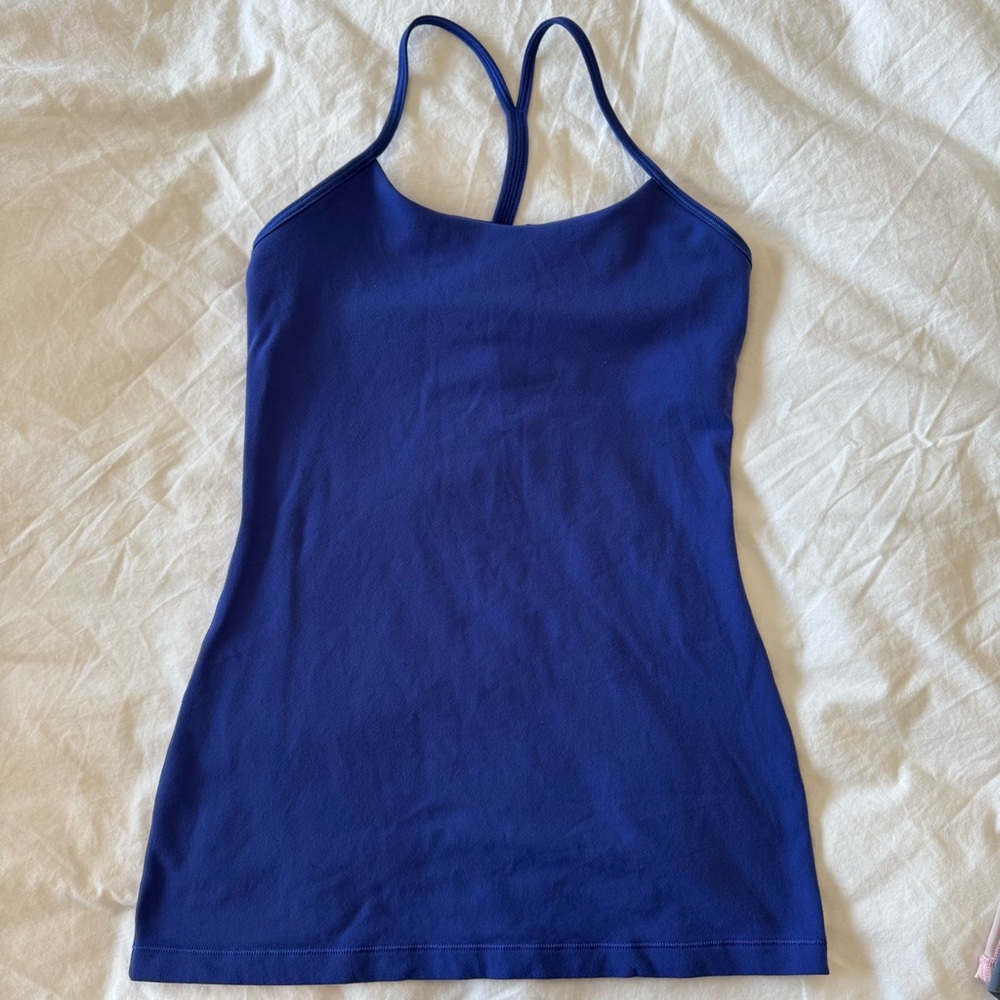 Lululemon Women’s Cami Tank Top + Built In Sports Bra in Cobalt Blue, size 4